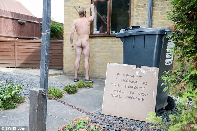 'I'm always careful not to get splinters': Ex-soldier, 42, now works as a NAKED carpenter