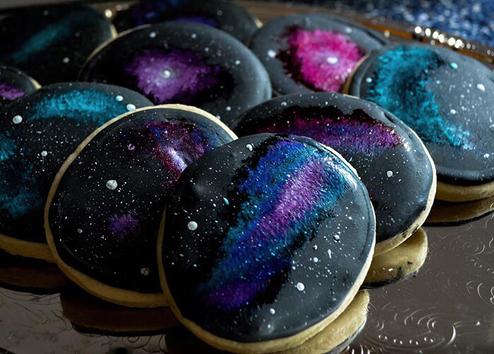 “I Was Asked To Make A Galaxy Themed Cake And Cupcakes For A Wedding”