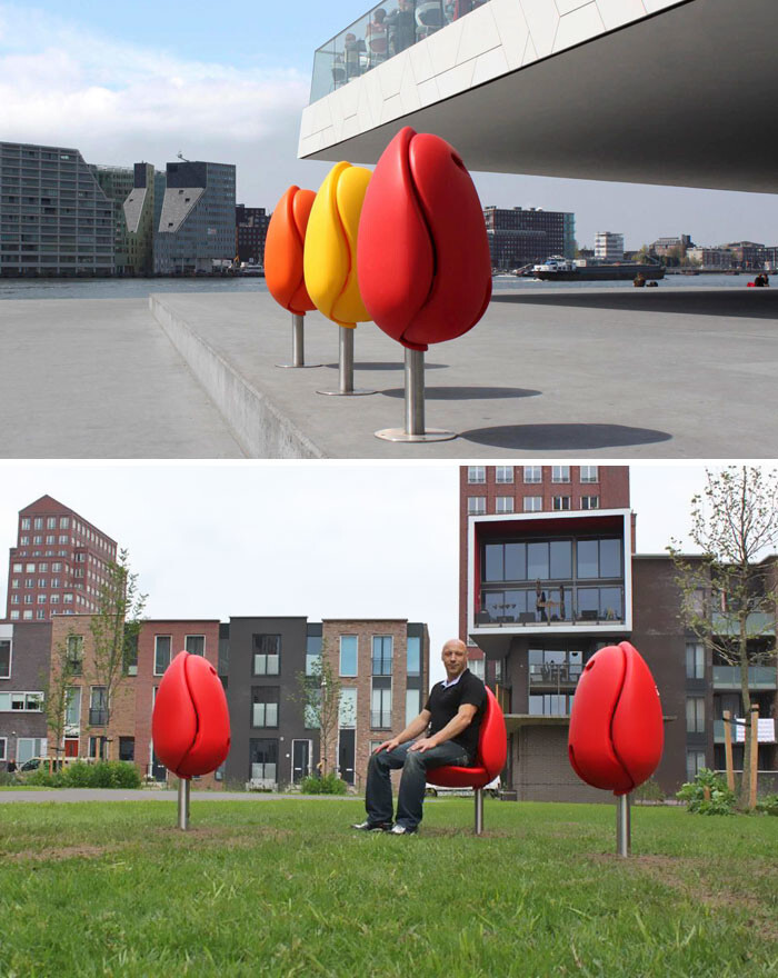 #10 Seats In The Shape Of A Tulip By Tulpi Design