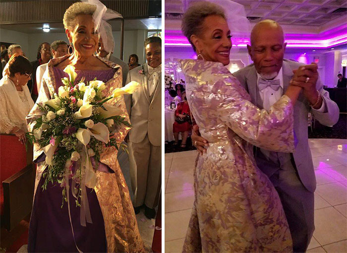 86-Year-Old Grandma Gets Married In A Gorgeous Dress She Designed Herself