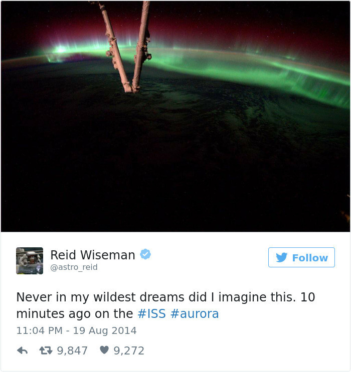 Astronaut’s Tweets From Space Show That It’s The Best Job In The World