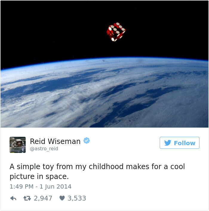 Astronaut’s Tweets From Space Show That It’s The Best Job In The World