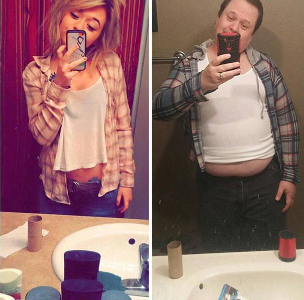 Dad Who’s Been Trolling Daughter By Recreating Her Racy Selfies Now Has 2x More Followers Than Her