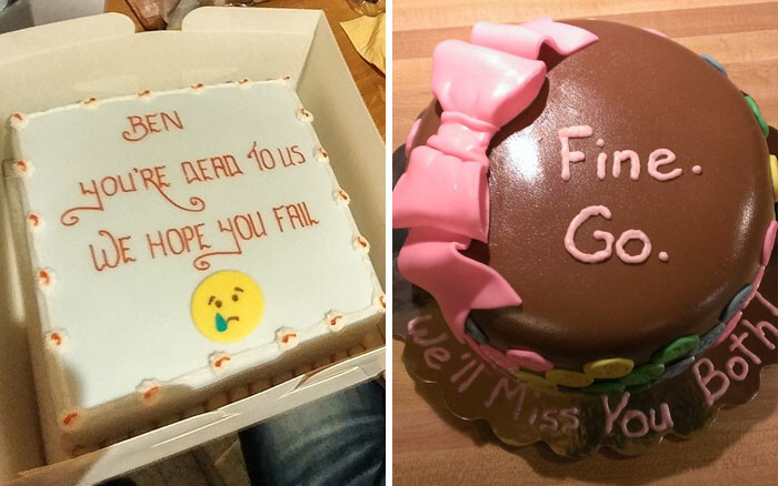 15+ Hilarious Farewell Cakes That Employees Got On Their Last Day At The Office