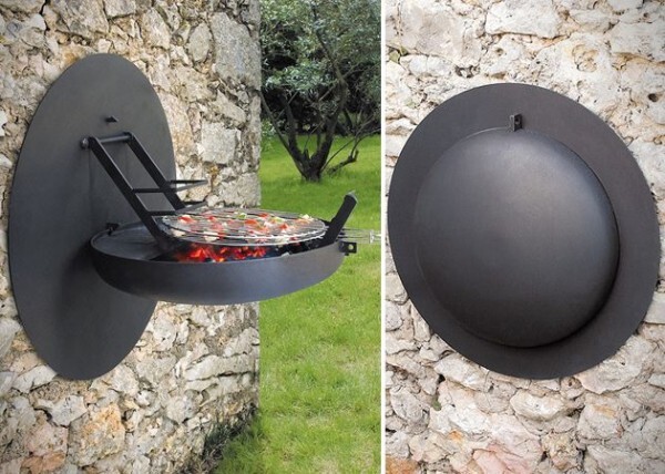 16. Fold-able wall mounted BBQ 