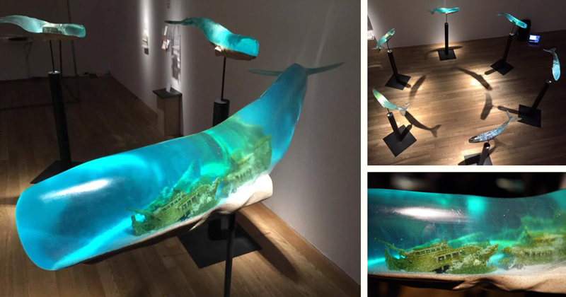 Shipwrecks And Oceans Trapped Inside Whale Bodies Symbolize The Six Realms Of Buddhism