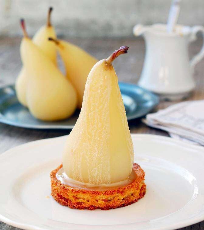 2. White-Wine-Poached Pears