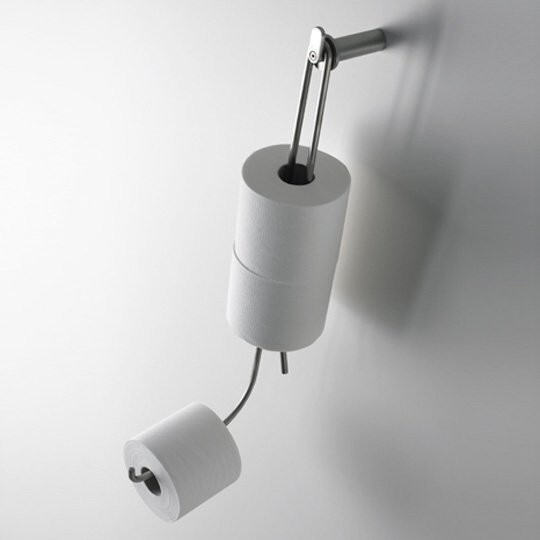 6. Think-ahead toilet paper holder