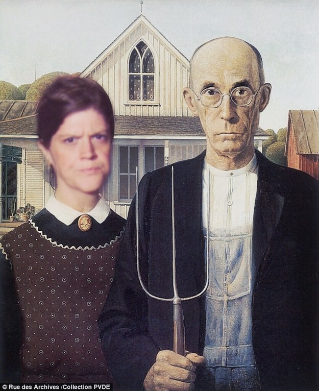 This ‘shopped version of “American Gothic” is another favorite of Steven’s.