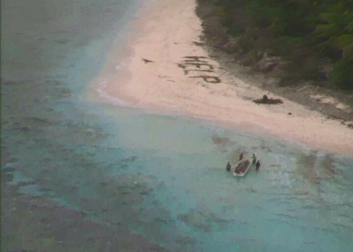 These Guys Were Rescued From A Deserted Island By Writing “HELP” In The Sand