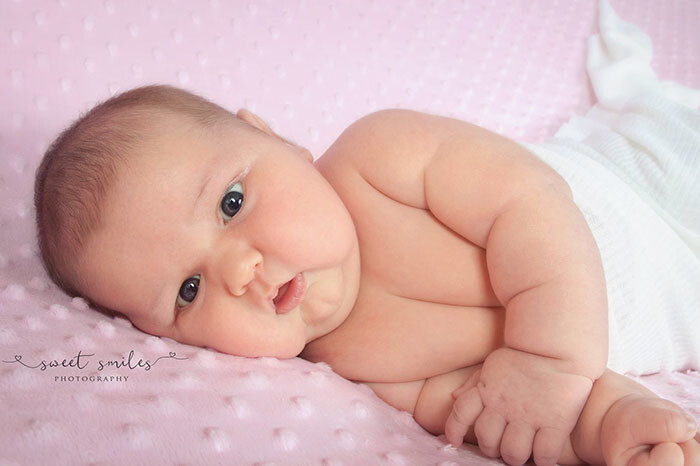 Carleigh weighed 13 pounds and 5 ounces when she was born – that’s almost double the weight of an average newborn
