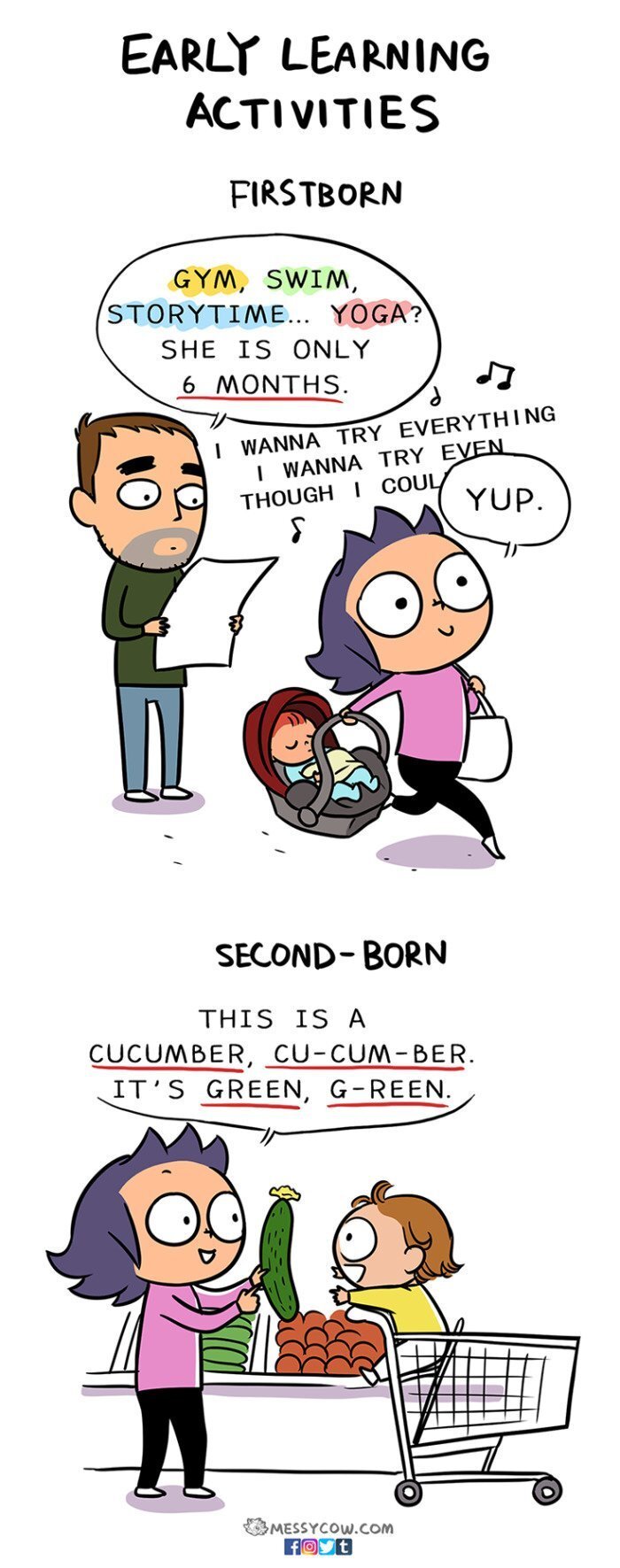 16 Hilariously Honest Comics Reveal The Difference Between Having The First Vs. Second Child