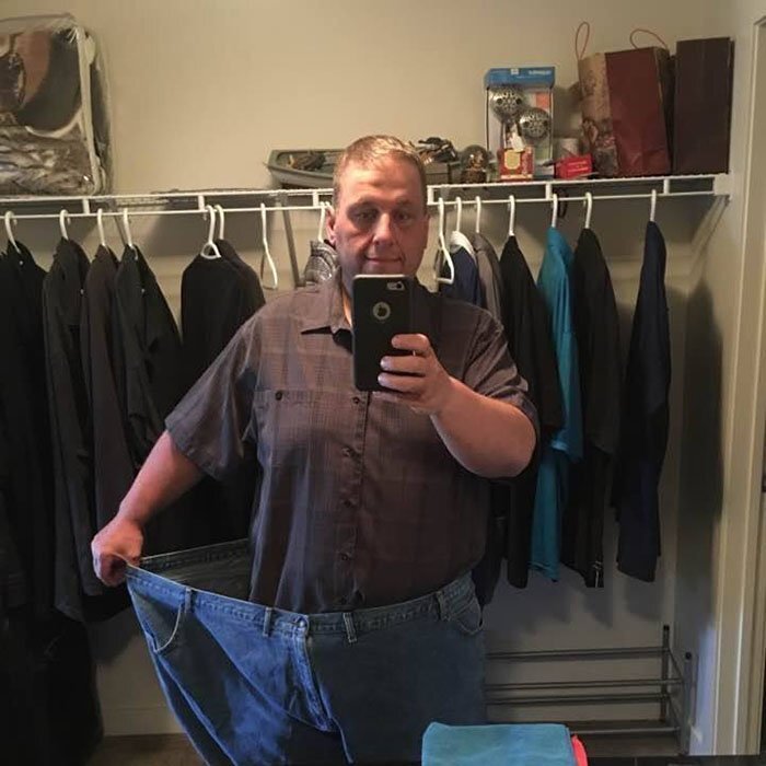 “Three-hundred and twenty-six pounds gone. All naturally. No surgery, no anything”