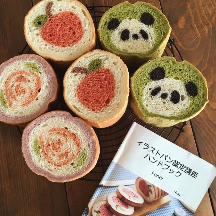 Japanese Mom Bakes Awesome Bread Inspired By Her Kid’s Drawings And Nature