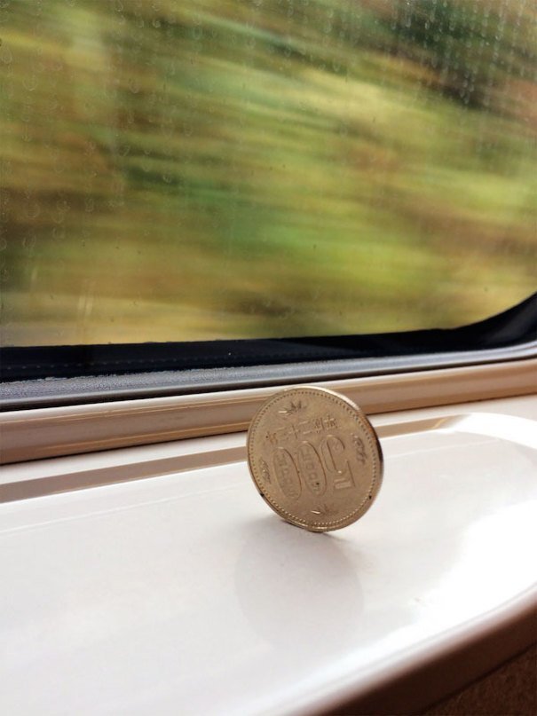 #9 This Is How Smooth The Bullet Train Is In Japan