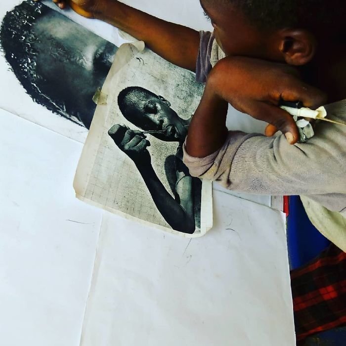 He’s quickly gaining international recognition for his life-like drawings