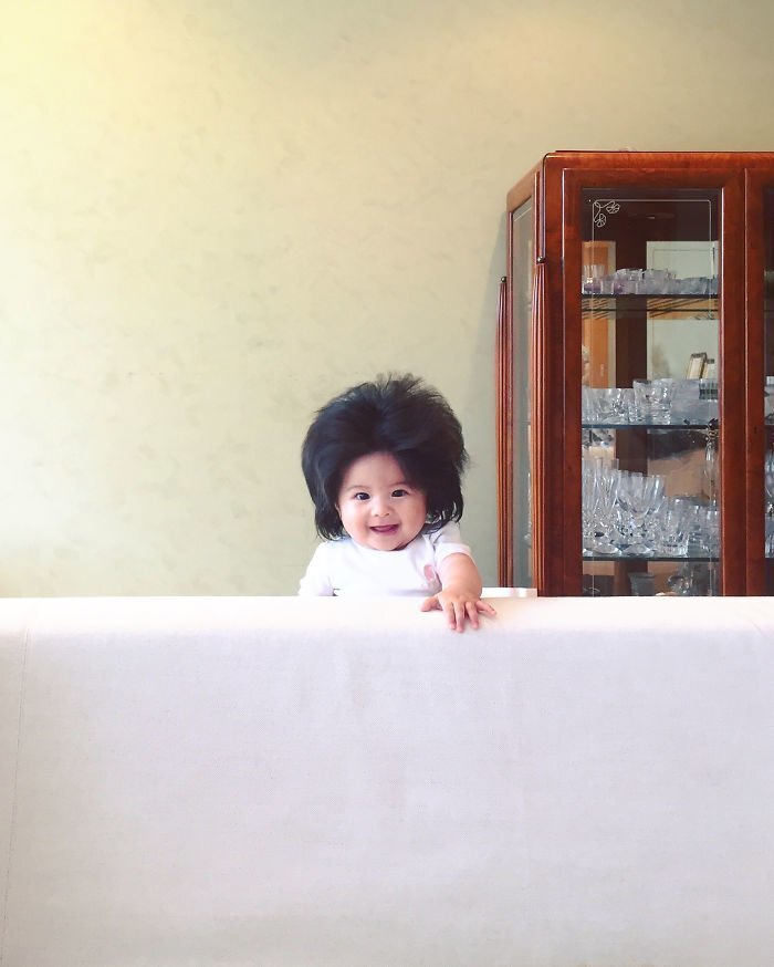 This Girl Is Only Six Months Old, But Her Hair Is Ridiculously Amazing