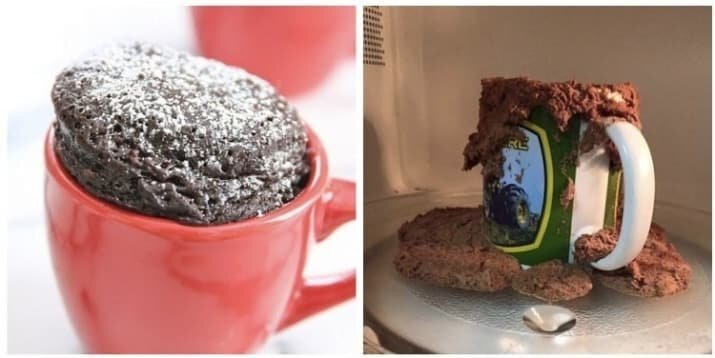 15. How mug cakes always end up:
