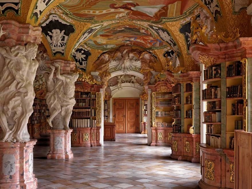 #4 Metten Abbey Library, Metten, Germany