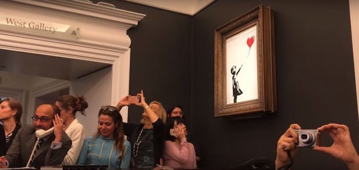 However, the real surprise came about moments after the painting was pronounced sold