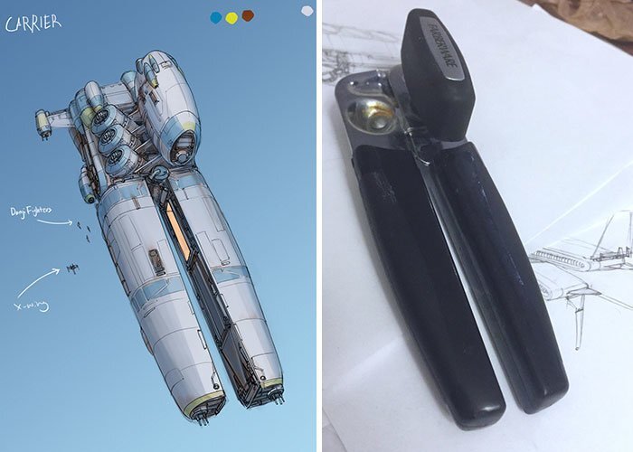 Artist Turns Everyday Objects Into Spaceship Designs, And The Result Is Out Of This World