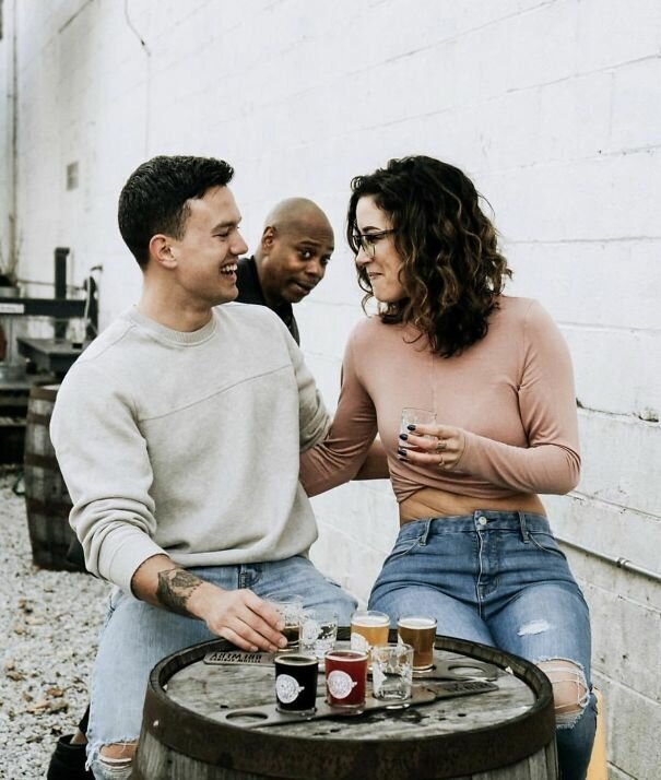 #10 Had Our Engagement Photos Photobombed By Dave Chappelle