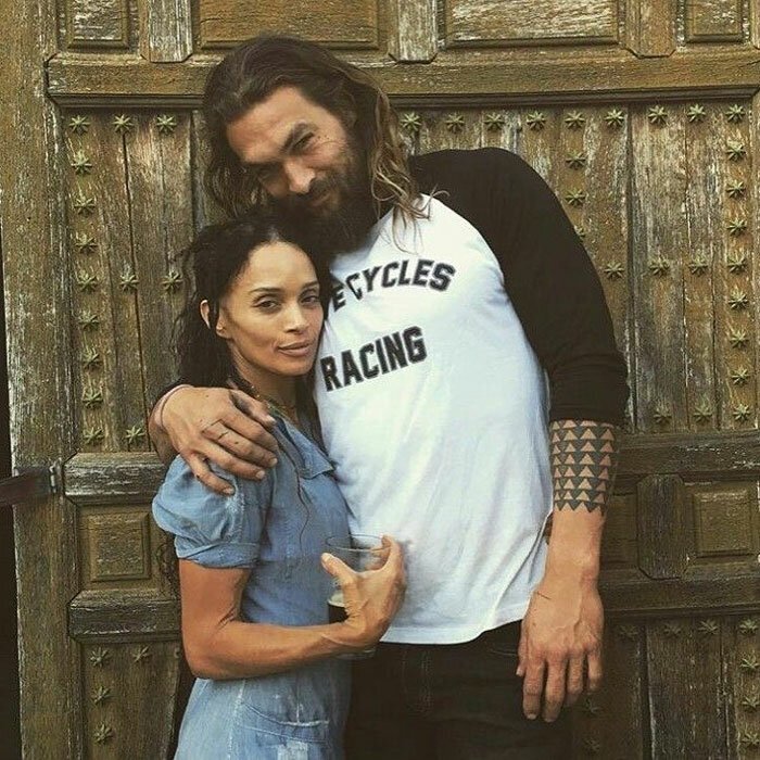 Before they got married in 2017, Jason Momoa confesses he’d been crushing on the actress since he was 8-years-old when he first saw her on the Cosby Show. His dreams came true in 2005 when he met Bonet at a jazz club through mutual friends. In his in