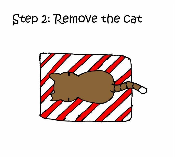 “How To Wrap A Present When You Have A Cat”