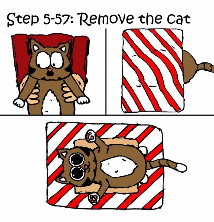“How To Wrap A Present When You Have A Cat”