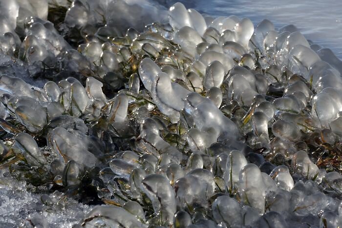 Freezing Temperatures And Strong Winds Turned Balaton Lake Into A Winter Wonderland