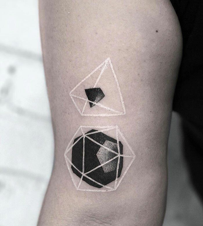 30 White Tattoo Designs That Look Like Magic Runes