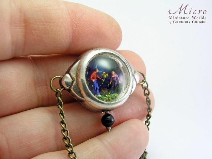 This Artist Turns Old Pocket Watches Into Miniature Worlds