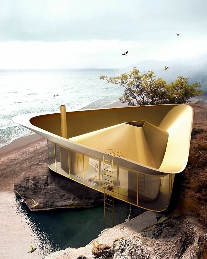 Summer House Designed With A Pool On Its Roof Can Be As Open Or As Closed As The Homeowner Desires