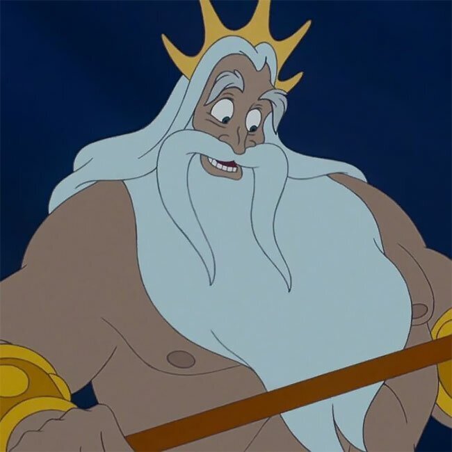 Ariel’s father King Triton