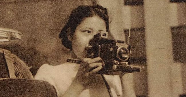 Sasamoto shooting in her 20s.