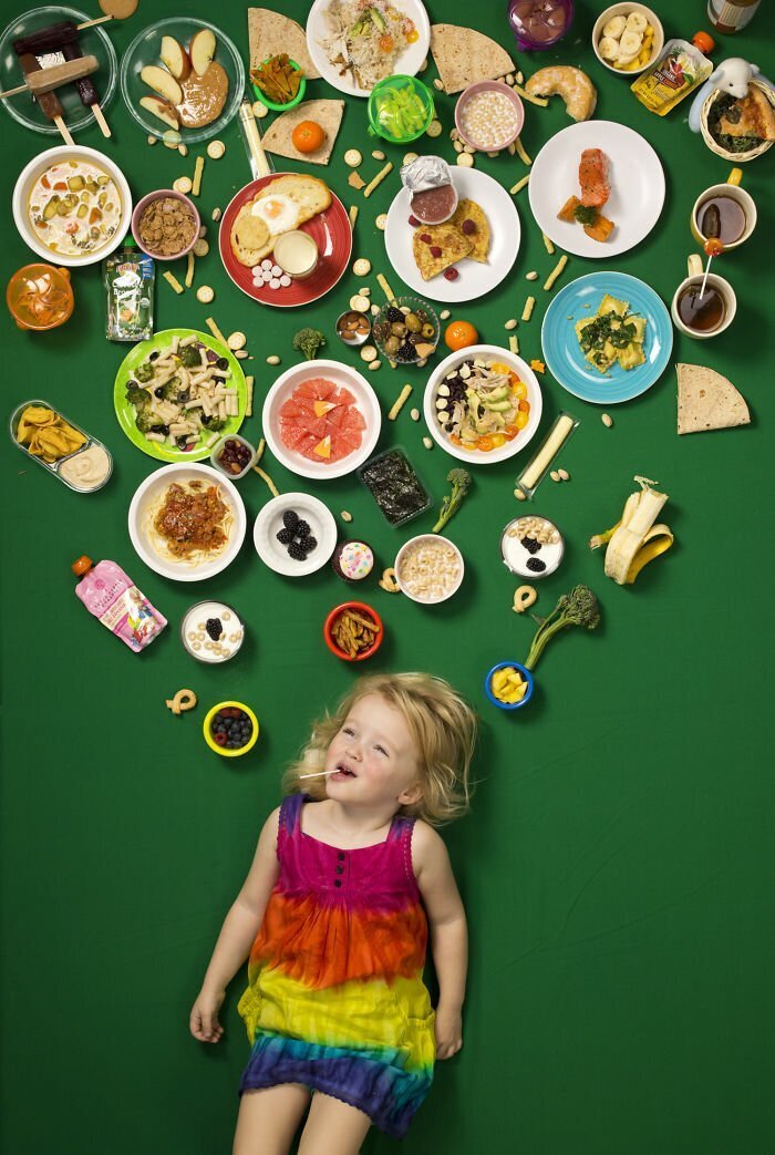25 Kids From Around The World Photographed Surrounded By Their Weekly Diet