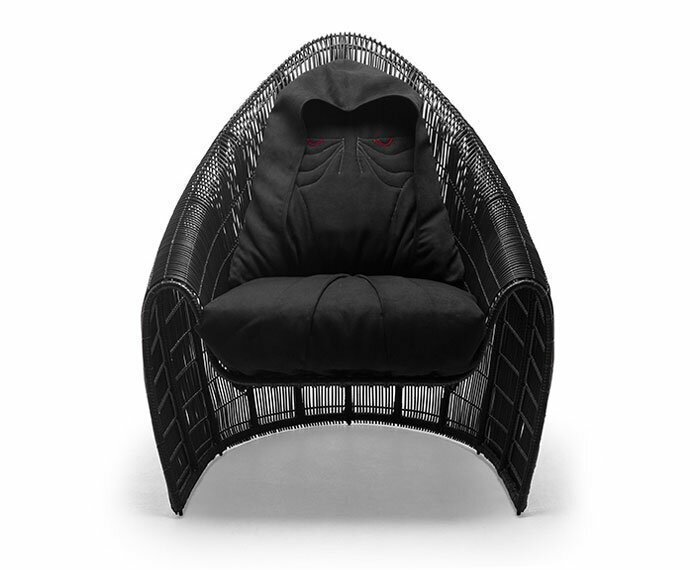 An eerie Emperor Palpatine arm chair for $2,535