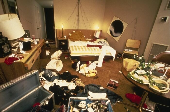 #19 David Lee Roth's Hotel Room During The 1982 Van Halen Tour
