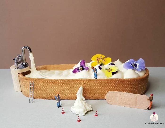 This Pastry Chef Transforms Plain Desserts Into Miniature Worlds And It’s Too Sad To Eat