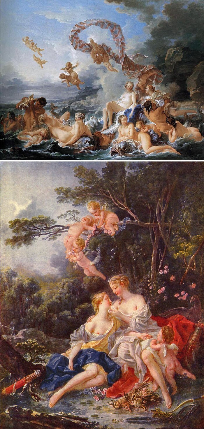 #19 If The Painting Could Easily Have A Few Chubby Cupids Or Sheep Added (Or Already Has Them), It’s Boucher