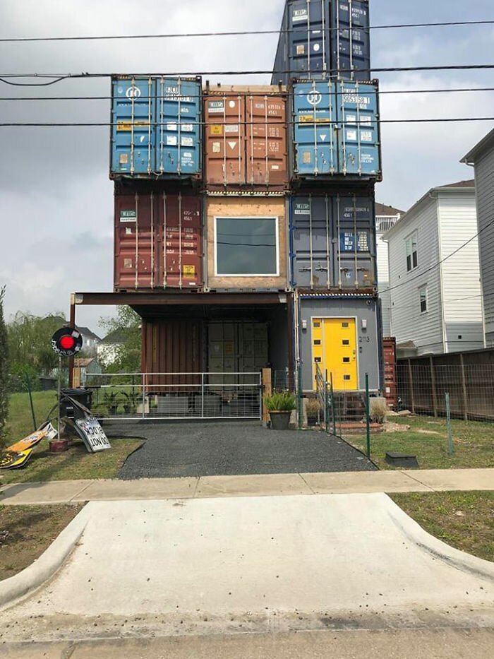 Man Uses 11 Shipping Containers To Build His 2,500 Square Foot Dream House