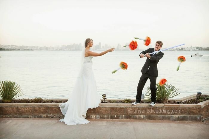 Couple Has Awesome Star Wars-Themed Wedding, And Their Photos Go Viral