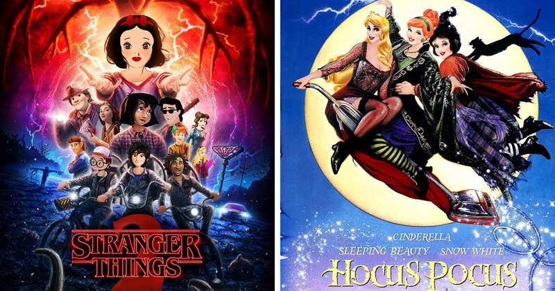 Artist Replaces The Cast Of Movies & TV Shows with Disney Characters, And It’s Oddly Fitting