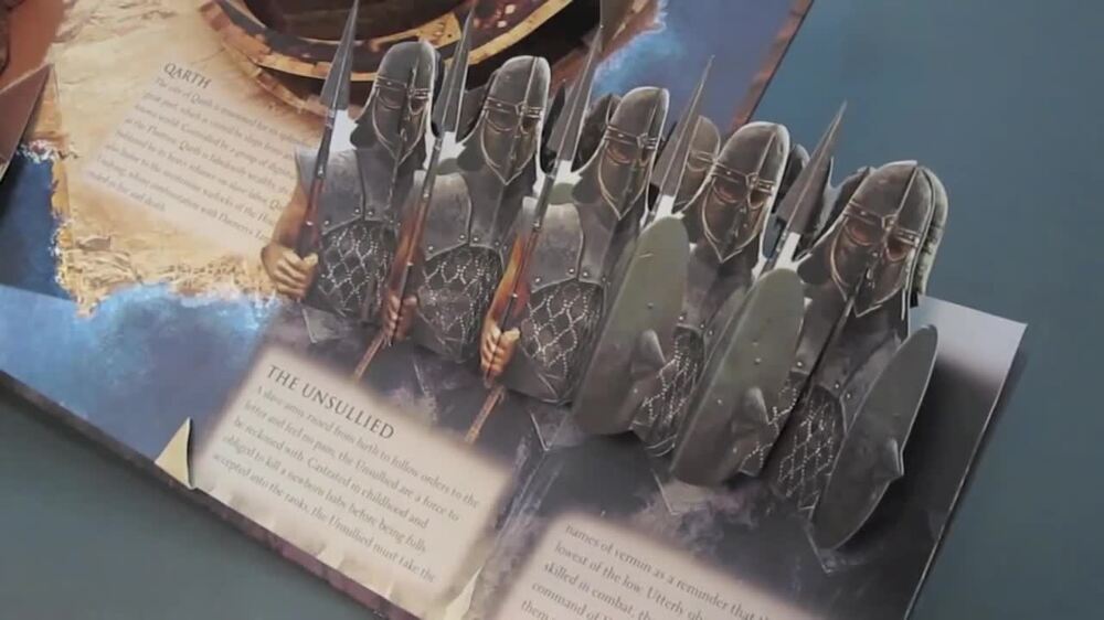 Книга "Игра престолов" с элементами 3D  