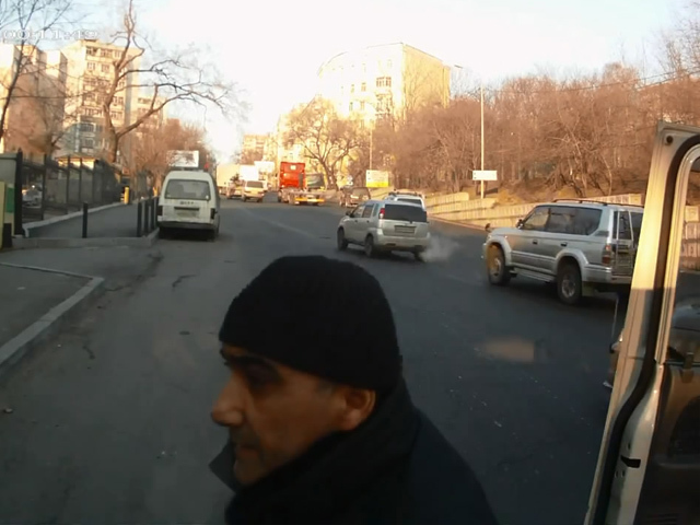 Конфликт на дороге во Владивостоке 