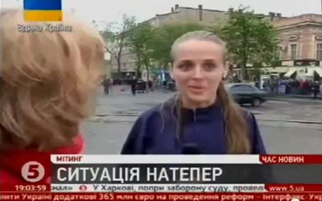 Одесситы против журналистов "5 канала" 