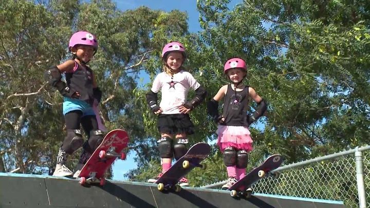 6-летние скейтбордистки покорили интернет  