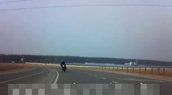 Погоня за мотоциклистом в Гродно 
