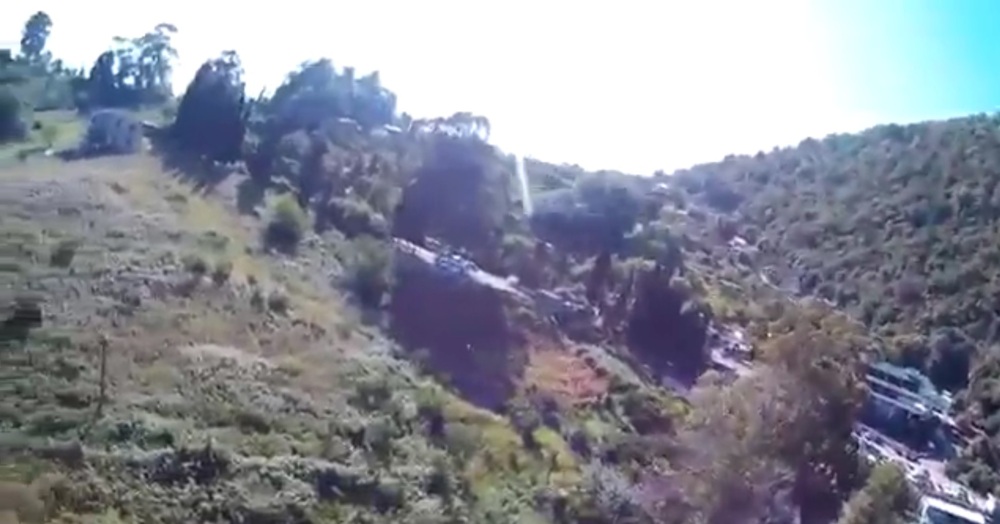 Радиоуправляемый самолёт влетел в жителя Абхазии 