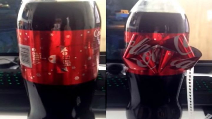 Бутылка Coca-Cola превращается....в украшение праздничного стола! 